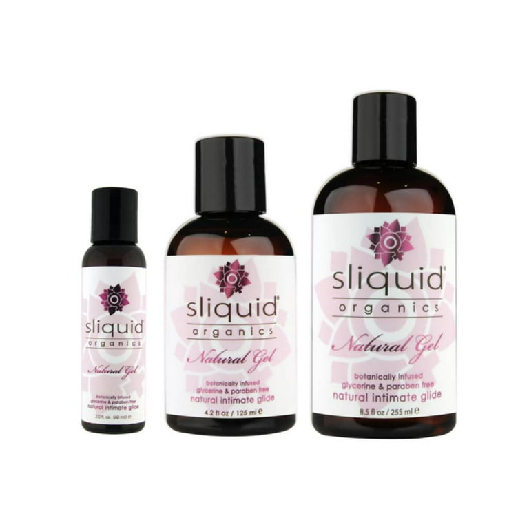 Sliquid Organics Natural Gel Lubricant 4.2oz - Unscented, Water-Based,  Glycerin-Free Personal Intimate Lube - Walmart.com