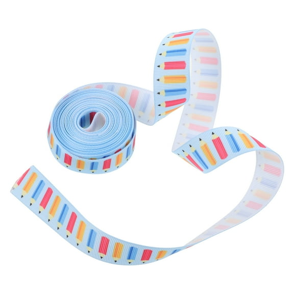 OFFIGAM 1-Inch Wired Ribbon Assorted Colors Polyester Craft Ribbon for School Decorations and Wrapping