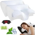 thumbnail image 1 of Pillows, Neckhaven Pillow Hospitality Collection, Premium Necks & Posture Support, Ergonomic Memory Foam Pillows, Contoured Support Pillow for Side Back Stomach Sleepers (2*White), 1 of 7