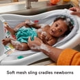 thumbnail image 4 of Fisher-Price 4-in-1 Sling ‘N Seat Tub Baby to Toddler, Rigid Baby Bathtubs, Whimsical Forest, 4 of 10