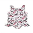thumbnail image 1 of PENGXIANG Baby Girl Dinosaur Printed Ruffle Swimwear, 1 of 4