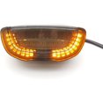 thumbnail image 4 of HAHADAXA ANKIA 12V Universal LED Motorcycle Integrated Brake Tail Light License Plate Bracket Lamp Flowing Turn Signals Light (Clear Cover), 4 of 5