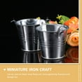 thumbnail image 3 of 6pcs Small Metal Pails Mini Buckets with Handles Round Flower Pot Plant Containers, 3 of 6