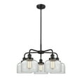 thumbnail image 3 of Innovations Lighting - Bell - 5 Light Stem Hung Chandelier In Art Deco, 3 of 5