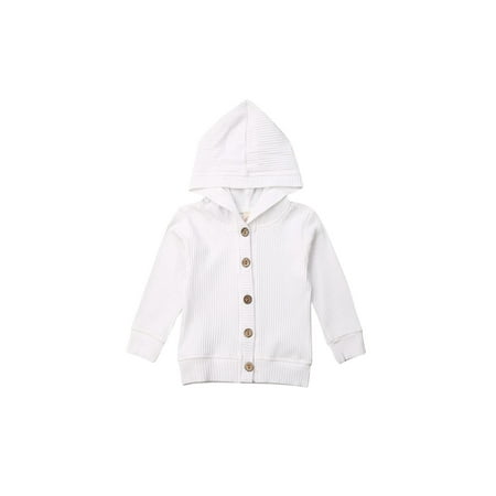 

Toddler Kids Baby Girl Clothes Hoodie Coat Ribbed Knitted Jackets Outwear