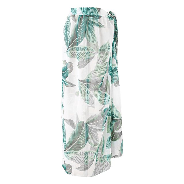 Advancent Mujer Gasa Cubrir Señoras Moda Vacaciones Encanto Verano Playa Abrigo largo Ligero Cómodo Ropa de playa Traje de baño Hoja