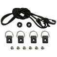 thumbnail image 3 of ROMANSENTIAL 1 Set Kayak Leash Cord Heavy Duty Bungee Cord for Outdoor Gear in Black Color, 3 of 8