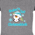 thumbnail image 3 of Inktastic Baby's 1st Chrismukkah with Cute Baby Penguin and Snowflakes Boys or Girls Baby Bodysuit, 3 of 4