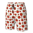 thumbnail image 5 of Kdxio Hand Drawn Tomatoes Pattern Mens Casual Shorts - Drawstring Summer Beach Sports Shorts for Men, 5 of 9