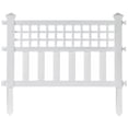 thumbnail image 2 of Vinyl Wrought Iron- Look Garden Ornamental Edging, Lawn Picket Fence Landscape Panel Border, Flower Bed Barrier, 2 of 10