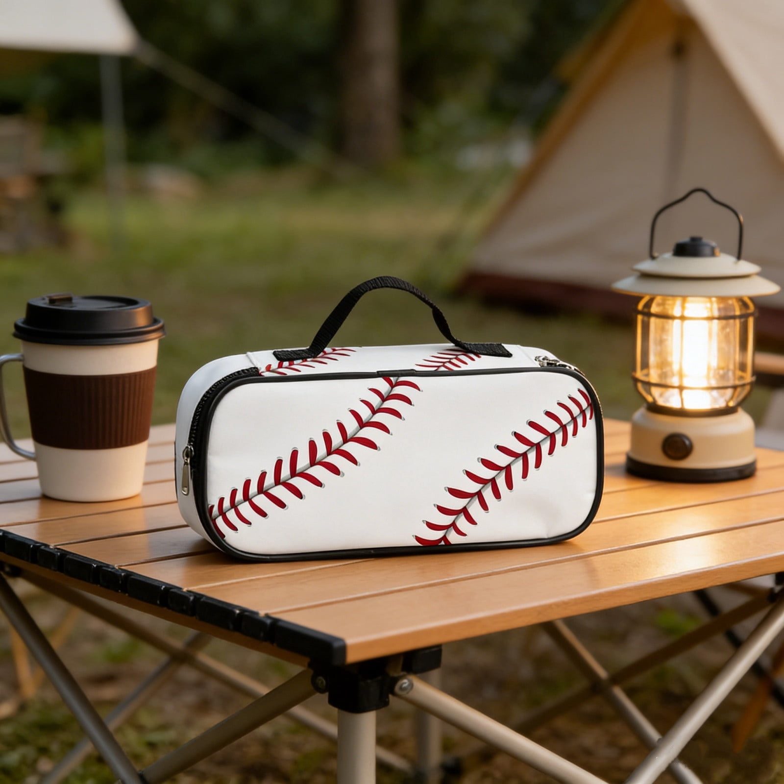 Lunxisen 2 Pcs Sports Ball Pencil Case Creative Storage Organizer Pouch for Students Large Capacity Handheld Stationery Case(24x11x6cm)