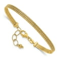 thumbnail image 3 of 14k Gold with Diamond-Cut Accent and 1in. Extension Woven Bracelet, 3 of 5