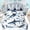 White Navy Blue, variant on Erosebridal Marine Animal Whale Bedding Comforter Set 7pcs For Boys Girls,Sea Wildlife Queen Bedding Sets For Kids Teens,Navy Blue Reversible,Luxury Bedroom Decor
