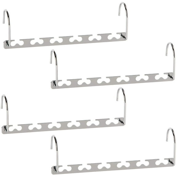 Pieces of Space-saving Hangers, Metal Hangers, $4 Pieces of Magic Stacking Hangers, Closet Clothes Storage Racks, $ Stainless Steel 6-hole Hangers, Multifunctional Folding Clothes