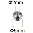 thumbnail image 2 of Uxcell Beads 5mm Stainless Steel 2mm Hole Dia Bead for DIY Crafts, Silver Tone 20 Pack, 2 of 6