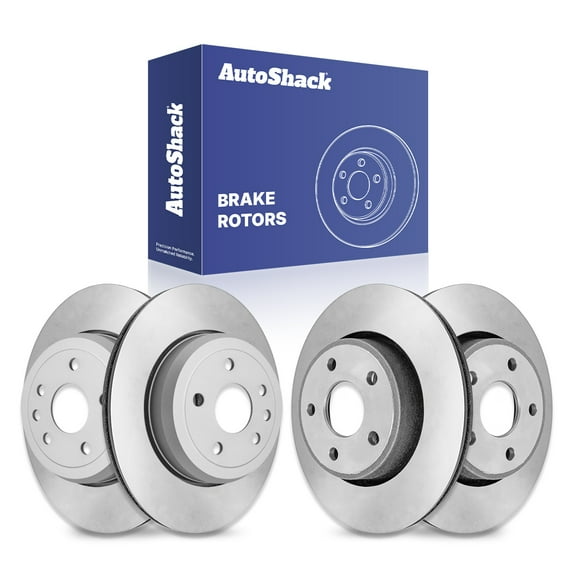 AutoShack Front Vented & Rear Vented Coated Brake Rotors 4-PC Set Replacement for 2011-2020 Dodge Durango ArmorStop