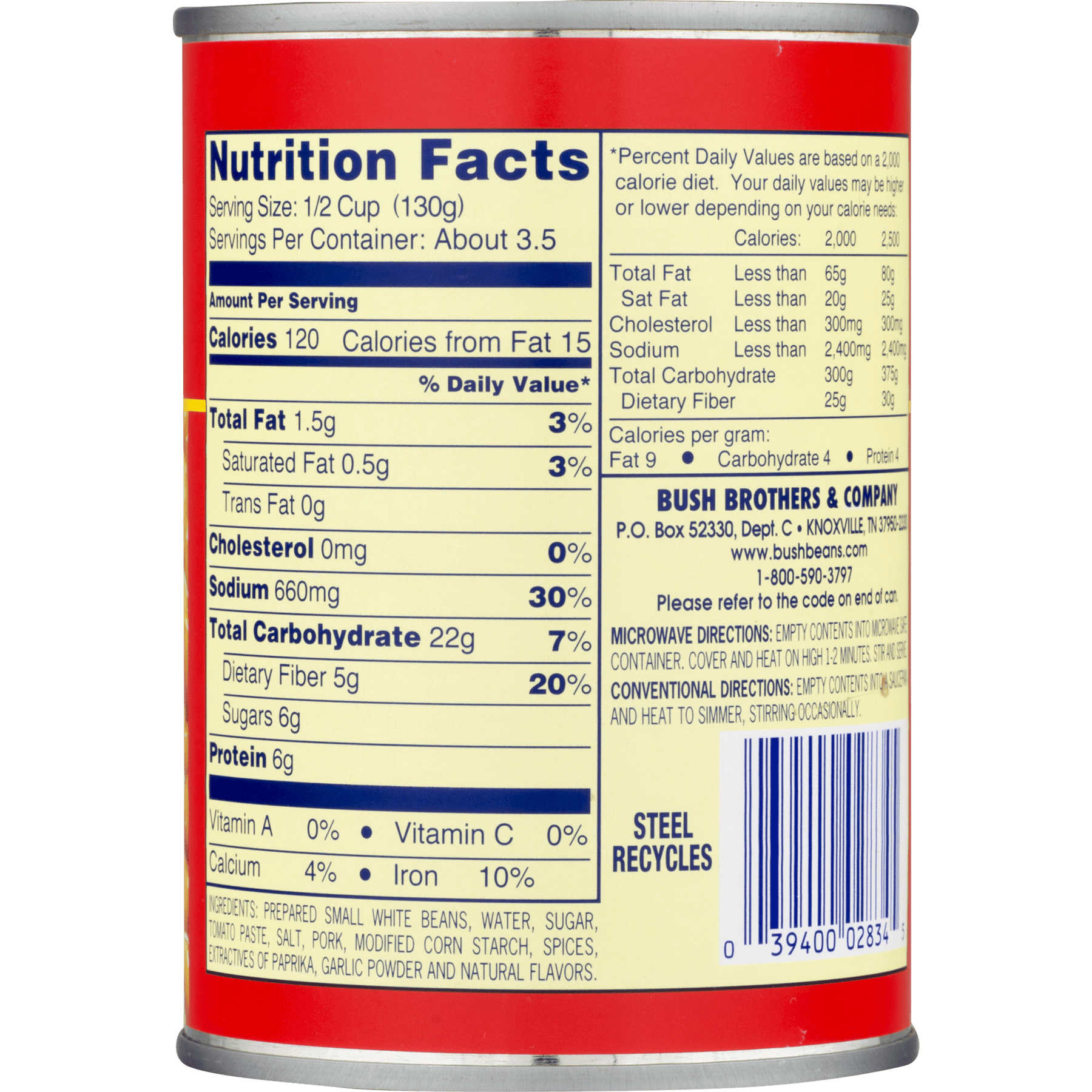 Showboat Pork And Beans Nutritional Information Runners High Nutrition