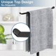 thumbnail image 2 of Nvzi Toallero en forma de T con soporte para la mano para el baño, diadema y estante de baño ligero, soporte negro para cocina, organizador de mostrador impermeable de acero inoxidable - negro, 2 of 5