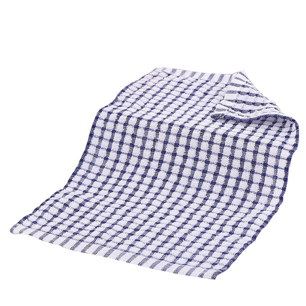 Cateissary 1 paño de limpieza, paños de cocina, paño de algodón para el plumero, paños absorbentes de limpieza de secado rápido, paños de vidrio para Suministros de limpieza para el hogar Azul Cateissary HA001806-04
