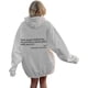 thumbnail image 2 of Sudadera con capucha con estampado gráfico de Dear Person Behind Me para mujer, sudadera estética You Are Enough Preppy, 2 of 4