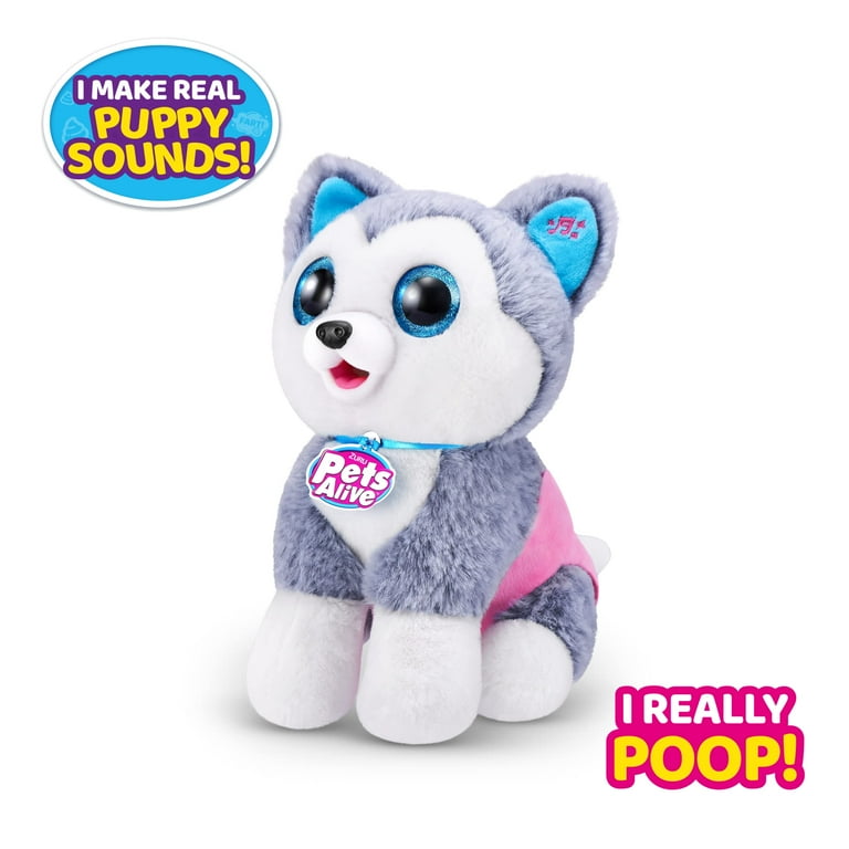 ZURU Pets Alive Pooping Puppies (Husky) Real Interactive Toy Pet