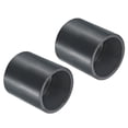 thumbnail image 1 of Unique Bargains UPVC Pipe Fitting 50mm Socket, 2 Pack Straight Coupling, Dark Grey, 1 of 5