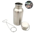 thumbnail image 4 of Stainless Camping Bottle Stainless Steel Bottle with Pothook Smooth Stainless Water Bottle Large Boiling Water Bottle Heat Resistant Boiling Drinking Bottle for Outdoor, 4 of 8