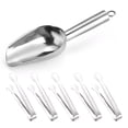 thumbnail image 1 of Cuchara de hielo de acero inoxidable - Pala de hielo metálica resistente para congelador, bar y cocina - Perfecta para cubitos de hielo, granos de café, azúcar y uso en fiesta, 1 of 1