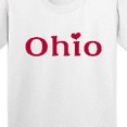 thumbnail image 4 of Inktastic Ohio in Red Text with Heart Youth T-Shirt, 4 of 5