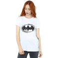 thumbnail image 2 of DC Comics Womens Batman Sketch Logo Cotton Boyfriend T-Shirt, 2 of 3