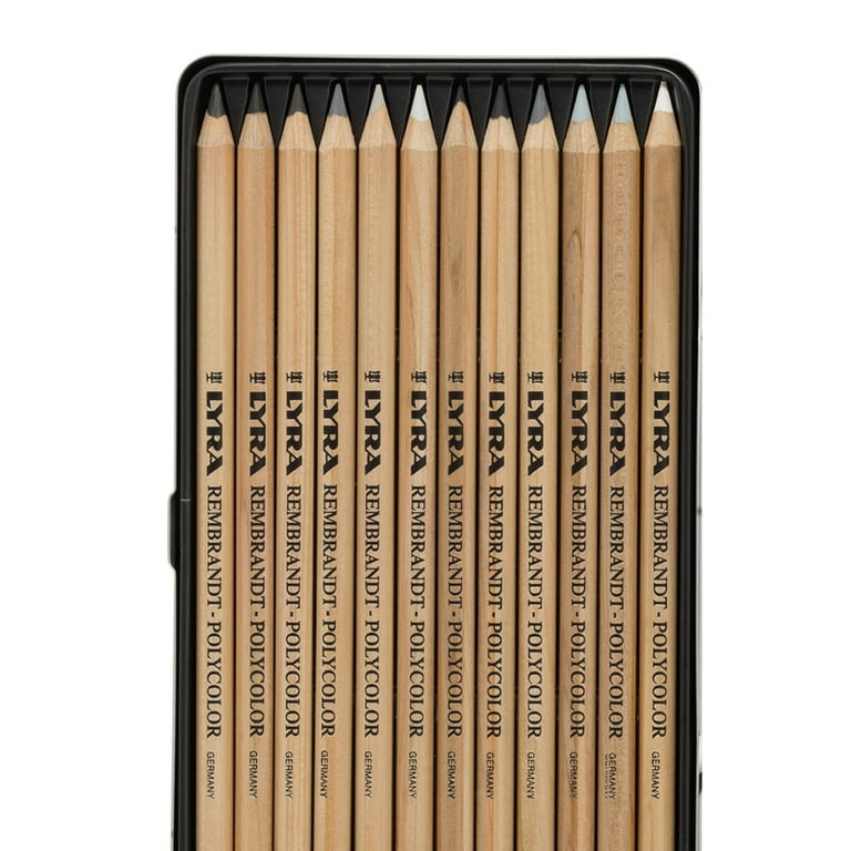 【Danny】 Lyra Polaris ライラとポラリスのセット Lyra Rembrandt Polycolor Pencil Set, Black, White & Gray Tones Set