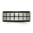 thumbnail image 3 of Stainless Steel Brushed Black IP-plated 9mm Band, 3 of 7