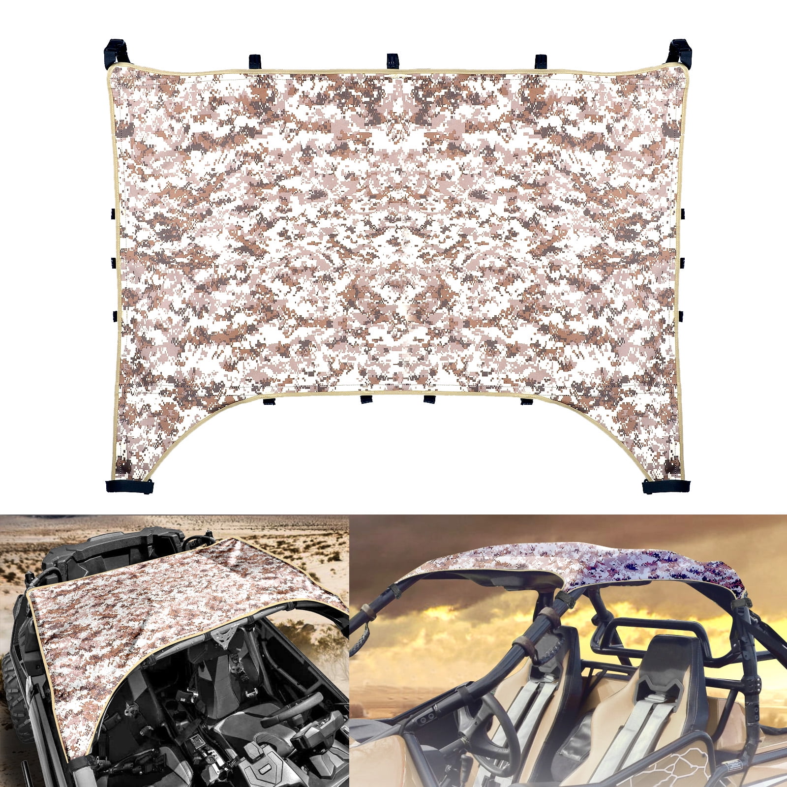Maverick X3 Accessories UTV Soft Top Canvas Roof Shade Cover Fits for UTV Can Am Maverick X3 2017 2018 2019 2020 2021 2 Doors