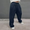thumbnail image 2 of Mens Sweat Pants Black Baggy Pants Elastic Bottom Sweatpants with Pockets, Relaxed Fit, Moisture Wicking, Breathable, 2 of 6