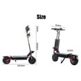 thumbnail image 3 of OBARTER X5 Foldable Electric Scooter, Offroad Electric Scooter for Adults with Powerful Dual 5600W Motors, Max Speed up to 53 MPH, 45 Miles Long Battery Ranges, 3 of 12