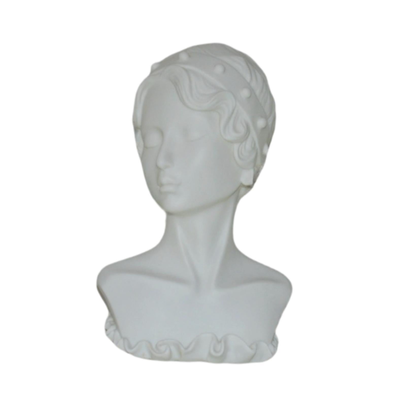 QccHieUs Jewelry Display Mannequin Earrings Rack Multifunctional Storage Organizer Female White