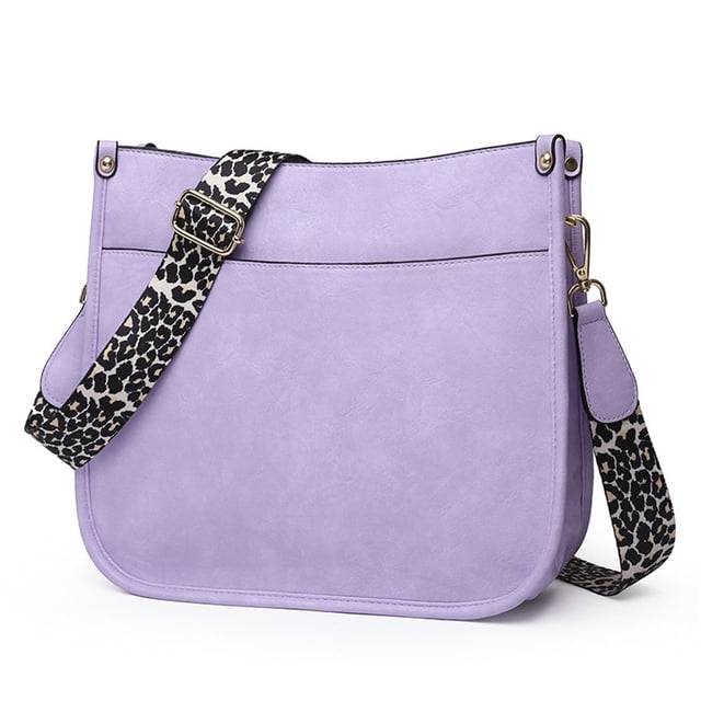 PU Leather Crossbody Fashion Shoulder Bag Purse with Adjustable Strap