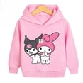 thumbnail image 2 of Sudadera con capucha de manga larga para niños de 2 a 13 años con estampado de dibujos animados de anime y Kawaii Kuromi de primavera y otoño, 2 of 5