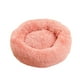thumbnail image 3 of Cama redonda de felpa para mascotas, escondite, mejora el sueño y calma a tu perro o gato. rosa, 3 of 8