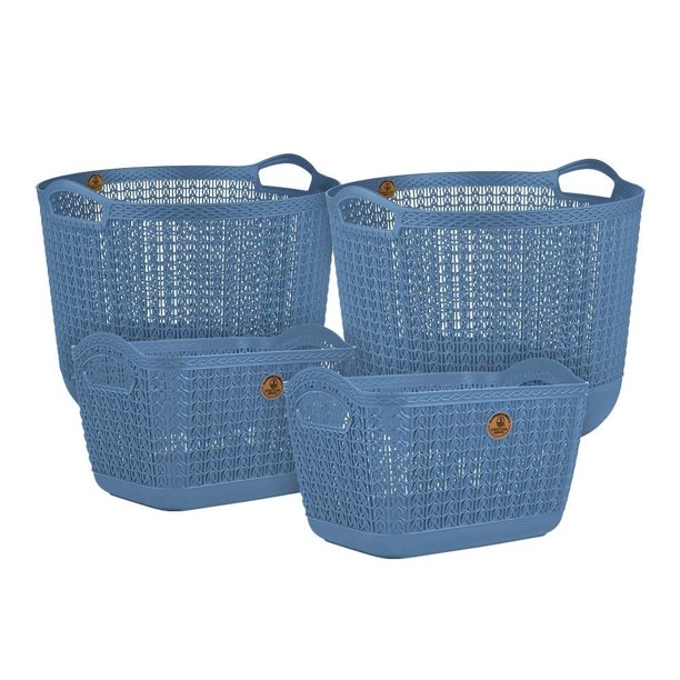 Canastas organizadoras La Ardilla Tipo Mitril Azul