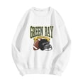 thumbnail image 2 of Football Team City Sweatshirts for Women Fall Winter Long Sleeve Crewneck Football Graphic Sweatshirt Pullover Tops, 2 of 4