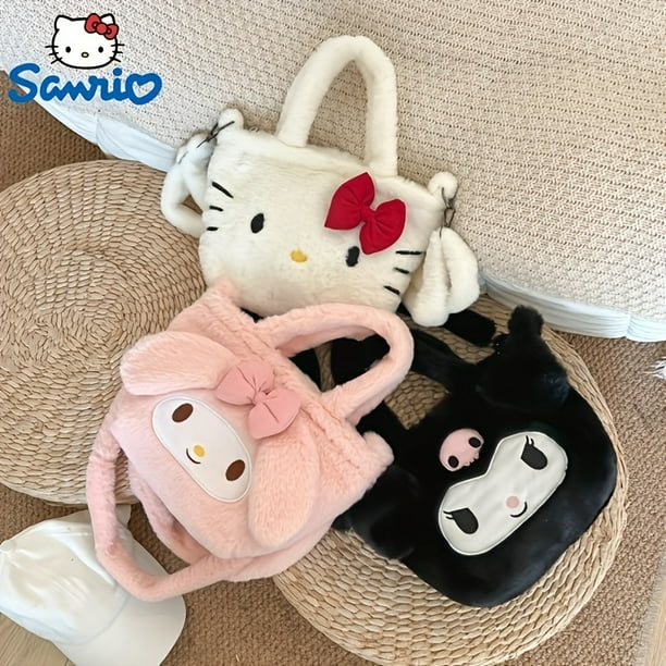 Sanrio Hello Kitty Y2k Kuromi Bolsas De Peluche Mi Melodia Bolsa De Hombro Bolso Tote Bolsos Cruzados Para Mujeres Ninas Estudiante Cumpleanos Kawaii