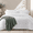 01white, variant on Grey Full Comforter Set - 3 Pieces Seersucker Lightweight Bedding Comforter Sets with Soft Fluffy Comforter & Pillowcases - All-Season Cozy Modern Bed Set