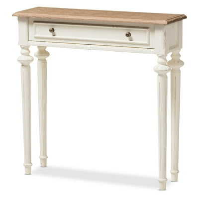 Baxton Studio French Oak and Distressed White Wash Palestine Ubuy