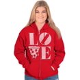 thumbnail image 3 of Pizza Lovers Italian Foodie Love Zip Hoodie Sweatshirt Women Brisco Brands M, 3 of 6