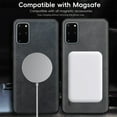 thumbnail image 6 of Allyetch Magnetic Back Case Cover for Samsung Galaxy S20 Plus, Slim Fit Back Cover PU Leather TPU Bumper Anti-Scratch Compatible with Car Mount Shockproof Phone Case for Galaxy S20 Plus, Gray, 6 of 10