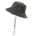 thumbnail image 2 of CC Frayed Washed Denim Bucket Hat, 2 of 7