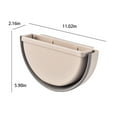 thumbnail image 3 of QTBIUQ Kitchen Hanging Folding Trash Can, Wastebasket Suitable For Bathroom Cabinet Door Toilet Garbage Can Beige, 3 of 6