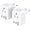 Type C - Most of Europe(2 Pack), variant on US to UK Ireland Travel Plug Adapter, Type G Travel Adapter 2 Outlets 3 USB Ports(2USB C), UK Power Adapter Converter for USA to Dubai England London Scotland British Kenya Irish Hongkong