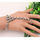 thumbnail image 4 of Brazalete Eslabón de Cadena Esclavo Yinane Arnés de Mano joyas Cadena de pulsera esclava, 4 of 5
